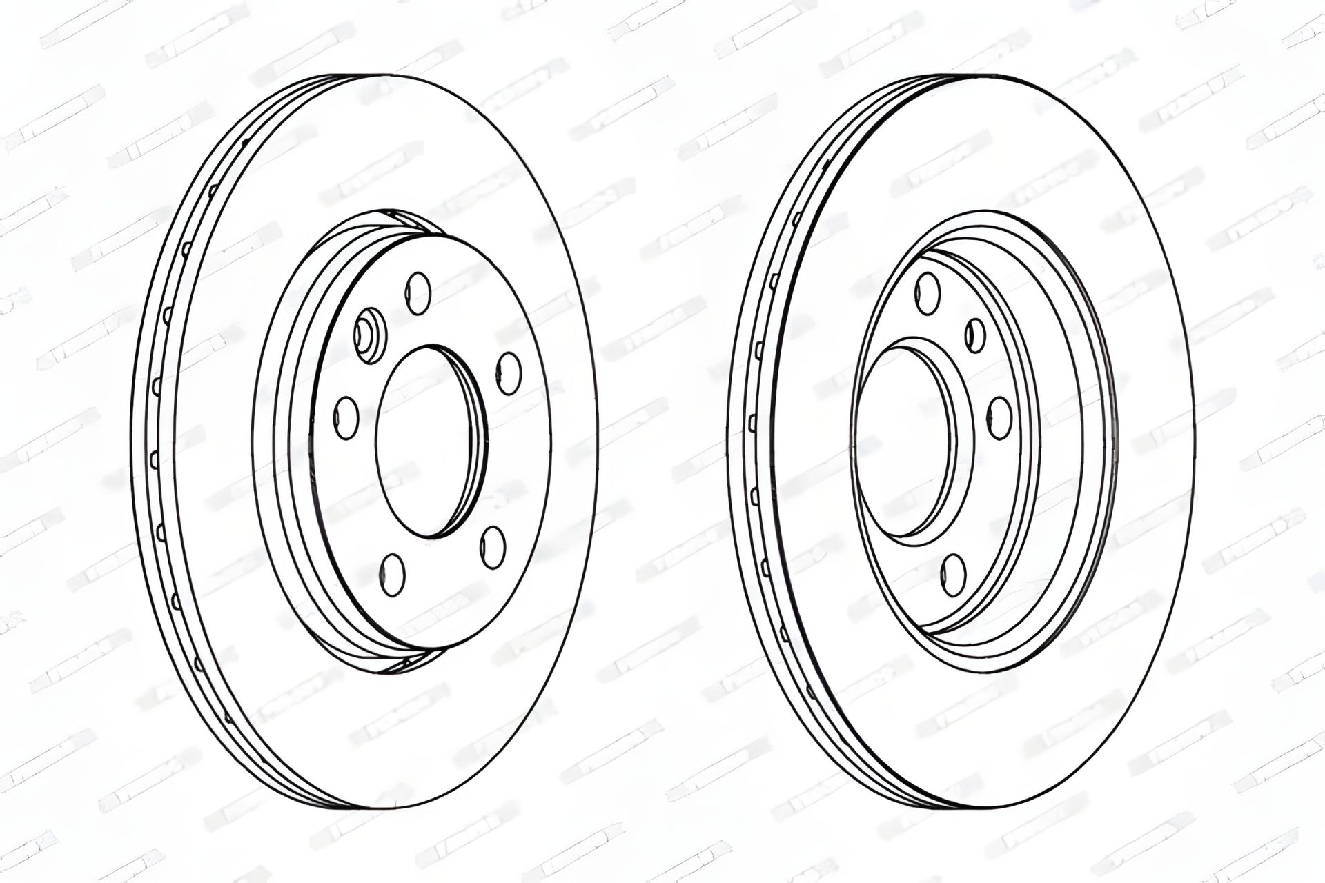 Тормозной диск FERODO для VW Transporter (DDF1286) Тормозной диск FERODO для VW Transporter (DDF1286)