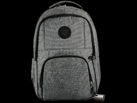 Городской рюкзак 20 л, серый, жесткая спинка, 3 отдела, боковые карманы Городской рюкзак 20 л, серый, жесткая спинка, 3 отдела, боковые карманы