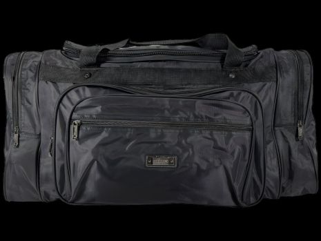 Трехсекционная дорожная сумка, 78 л, черная