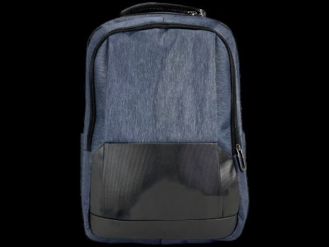 Міський рюкзак 16 л, синій, з 2 основними відділами, боковими кишенями