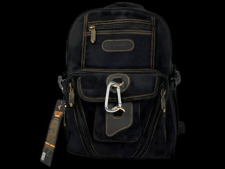 Рюкзак брезентовий міцний, 20 л, практичний, колір чорний Рюкзак брезентовий міцний, 20 л, практичний, колір чорний