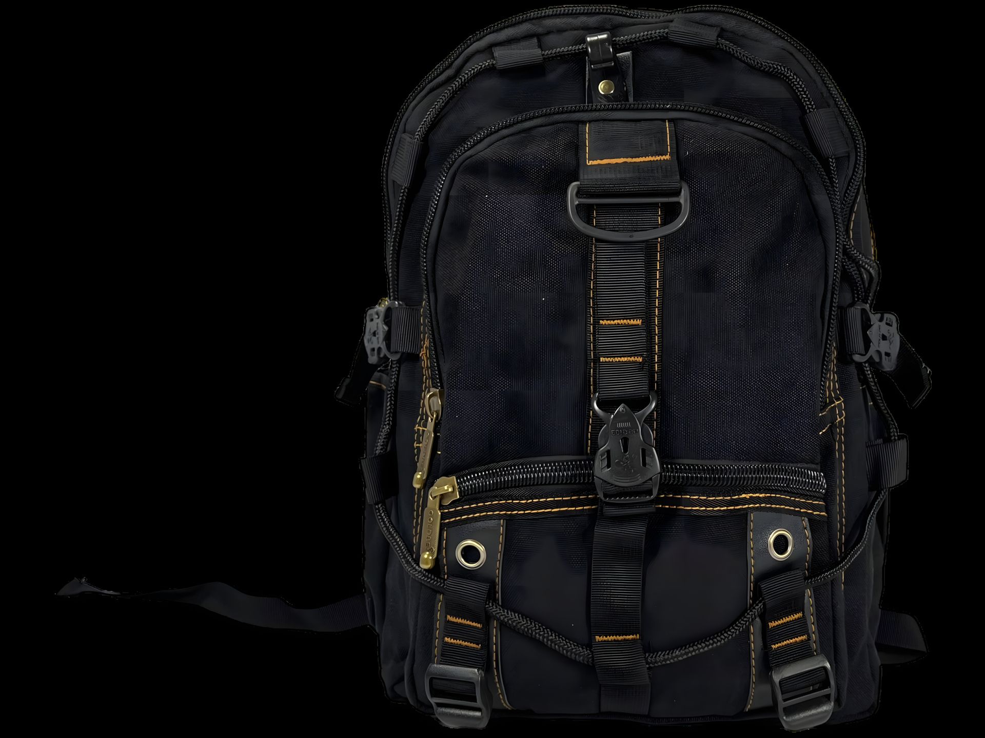 Рюкзак брезентовый, 20 л, черный, практичный и крепкий Рюкзак брезентовый, 20 л, черный, практичный и крепкий