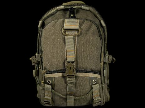 Рюкзак брезентовий, 20 л, практичний, міцний, колір хакі