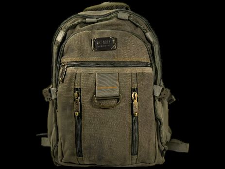 Брезентовый рюкзак 15 л, практичный и крепкий, цвет хаки