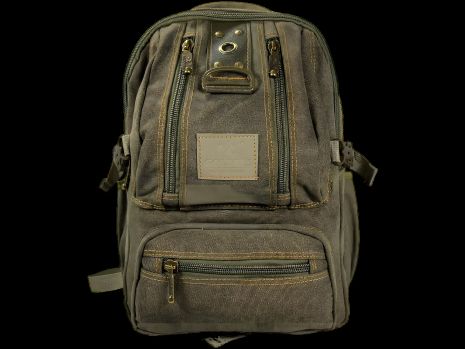 Рюкзак из брезента, 15 л, крепкий, износостойкий, водоотталкивающая ткань, цвет хаки