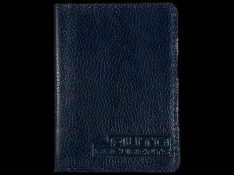 Обложка для автодокументов старого образца BagWay, ручная работа, синяя Обложка для автодокументов старого образца BagWay, ручная работа, синяя