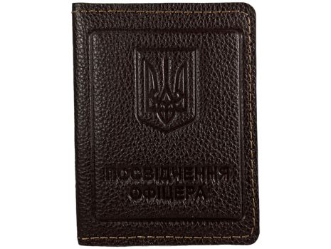 Обкладинка для посвідчення офіцера BagWay з натуральної шкіри 1024 коричнева Обкладинка для посвідчення офіцера BagWay з натуральної шкіри 1024 коричнева