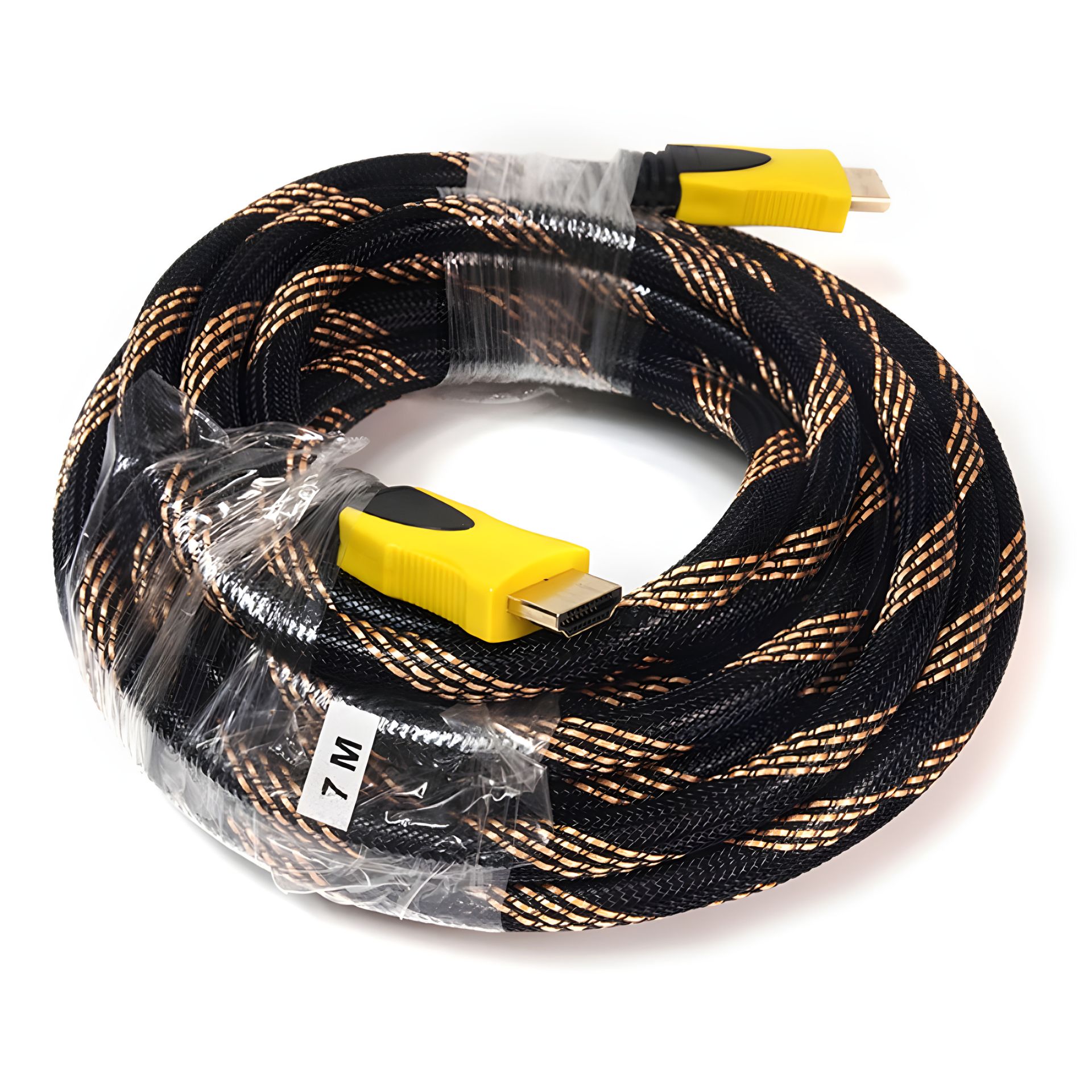 Відео кабель PowerPlant HDMI - HDMI, 7м, позолочені конектори, 1.3V, Nylon Відео кабель PowerPlant HDMI - HDMI, 7м, позолочені конектори, 1.3V, Nylon