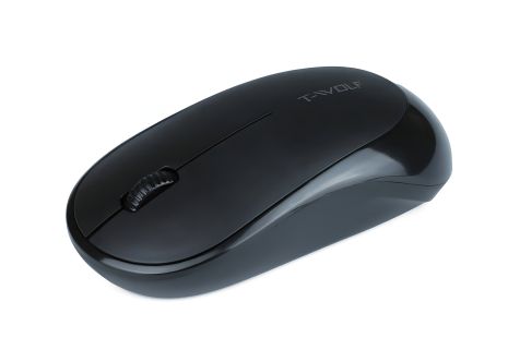 Бездротова миша TWolf Q18 2.4G, 1000DPI, 1xAA, Чорний