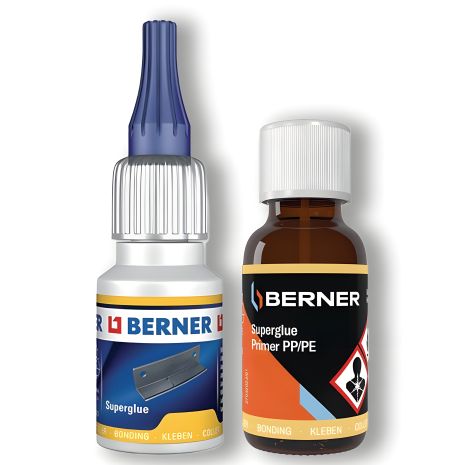 Комплект клея для PP/PE пластика Berner