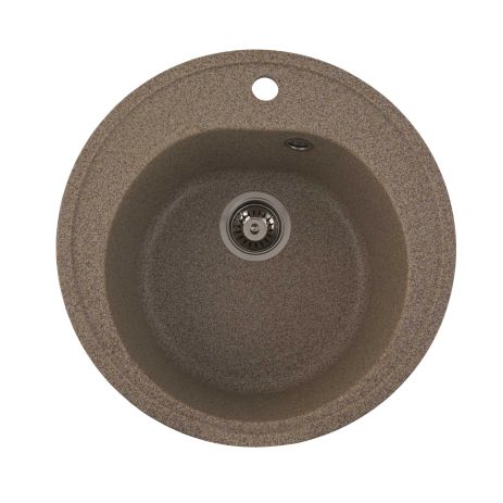 Гранитная мойка для кухни VALESO 510 LUNA матовая Карамель
