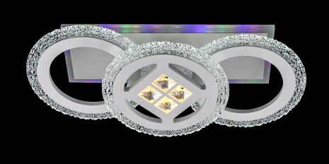 Світлодіодна люстра акрилова VALESO V 3197-2+1C WH без пульта Світлодіодна люстра акрилова VALESO V 3197-2+1C WH без пульта