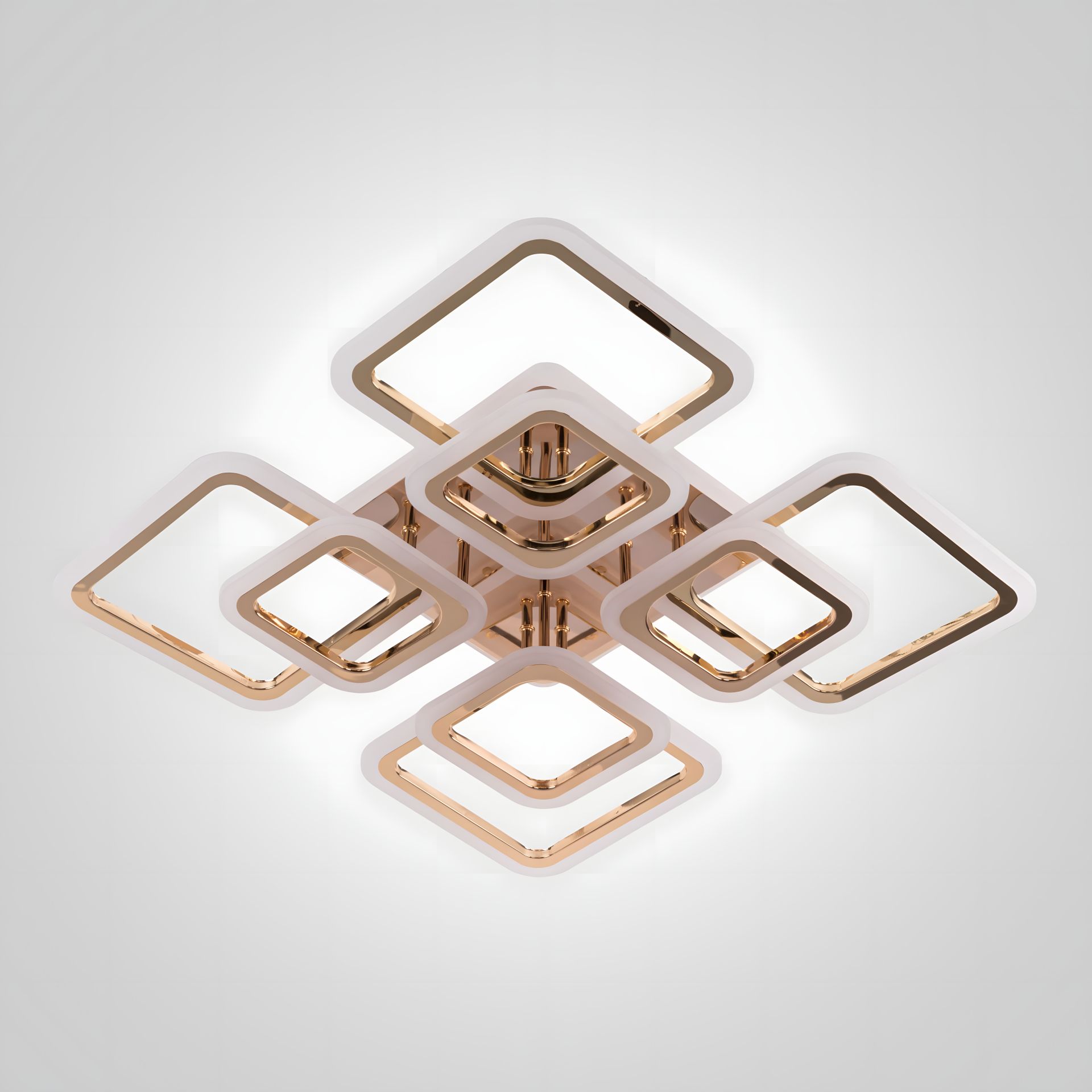 Світлодіодна Люстра VALESO V K39205-4+4-TL GD з пультом Світлодіодна Люстра VALESO V K39205-4+4-TL GD з пультом