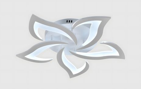 Акрилова світлодіодна люстра VALESO V L6069-5 WT для вітальні