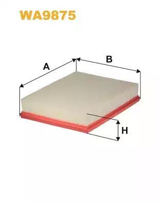 Фільтр повітряний RENAULT ALASKAN, MERCEDES-BENZ X-CLASS, NISSAN NAVARA, WIXFILTRON (WA9875)