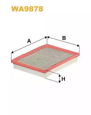 Фільтр повітряний FORD FOCUS, WIX FILTERS (WA9878)