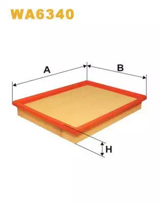 Фільтр повітряний FIAT SIENA, WIX FILTERS (WA6340)