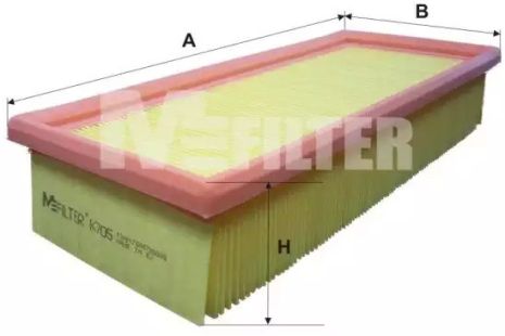 Фільтр повітряний RLaguna/Safrane/Espace 2.2 TD 96-, M-FILTER (K705)