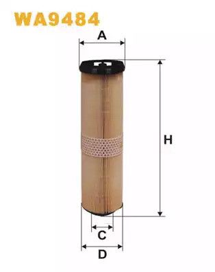 Фільтр повітряний MERCEDES-BENZ E-CLASS, WIX FILTERS (WA9484)