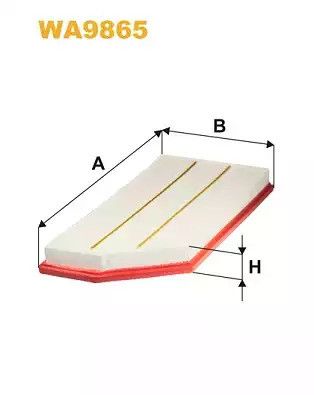 Фільтр повітряний MERCEDES-BENZ E-CLASS, WIXFILTRON (WA9865)