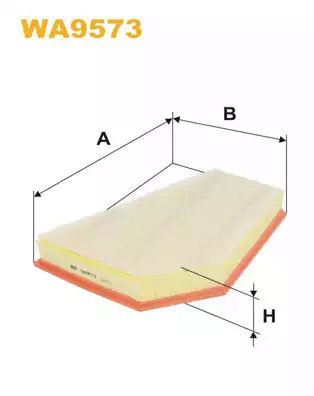 Фильтр воздушный VOLVO V40, WIX FILTERS (WA9573)