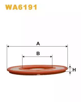 Фільтр повітряний BMW 7, MERCEDES-BENZ СЕДАН, WIX FILTERS (WA6191)