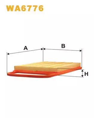Фільтр повітряний VW POLO, SKODA FABIA, WIX FILTERS (WA6776)