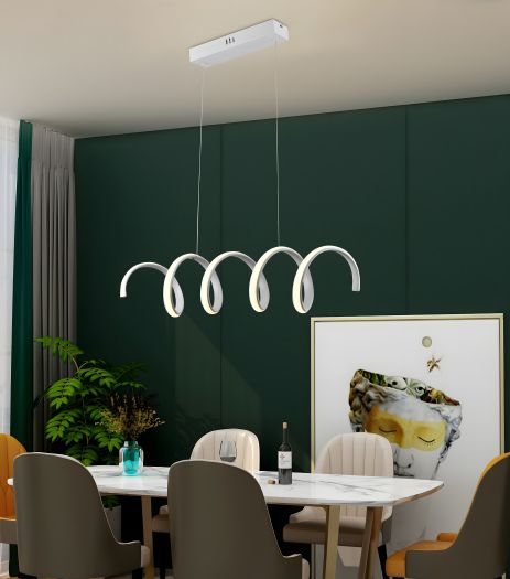 Світлодіодна люстра підвісна Sirius LCD3055 BK чорна Світлодіодна люстра підвісна Sirius LCD3055 BK чорна