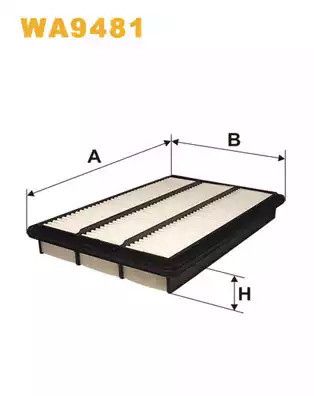 Фільтр повітряний MITSUBISHI PAJERO, WIX FILTERS (WA9481)