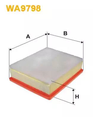 Фільтр повітряний NISSAN PRIMASTAR, FIAT TALENTO, OPEL VIVARO, WIX FILTERS (WA9798)