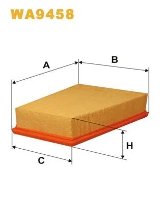 Фільтр повітряний NISSAN NV250, RENAULT KANGOO, WIX FILTERS (WA9458)