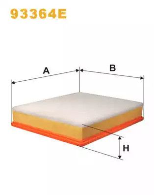 Фільтр повітряний RENAULT TRUCKS, WIX FILTERS (93364E)
