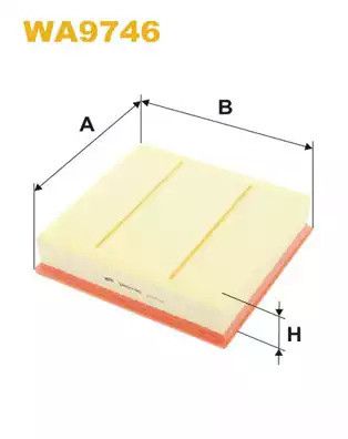 Фильтр воздушный INFINITI QX30, MERCEDES-BENZ CLA, WIXFILTRON (WA9746)