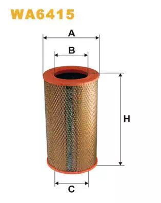 Фільтр повітряний DAEWOO LUBLIN, WIX FILTERS (WA6415)