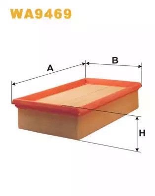 Фільтр повітряний NISSAN NOTE, RENAULT CLIO, WIX FILTERS (WA9469)