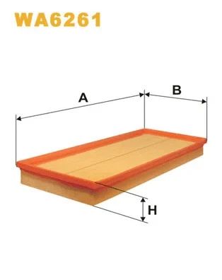 Фільтр повітряний BMW 3, WIX FILTERS (WA6261)
