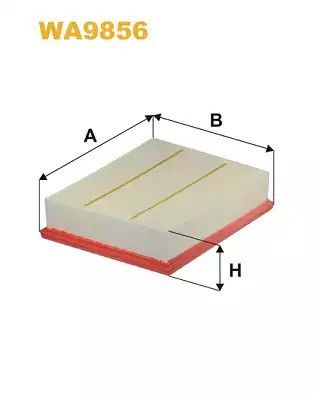 Фільтр повітряний SKODA RAPID, AUDI A1, VW POLO, WIX FILTERS (WA9856)