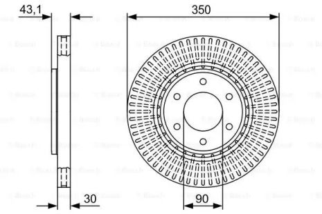 Brake Infiniti QX56, Nissan Armada, Bosch (0986479v51)