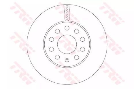 Диск гальмівний SKODA OCTAVIA, SEAT LEON, TRW (DF6903S)