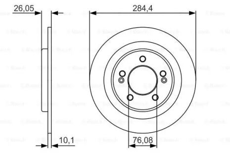 Brake Hyundai I30, Kia Pro Cee'd, Bosch (0986479A47)