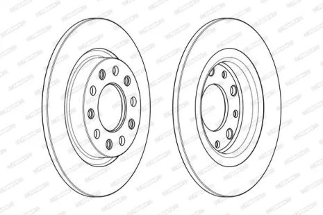 Диск гальмівний ALFA ROMEO, FERODO (DDF2333C)