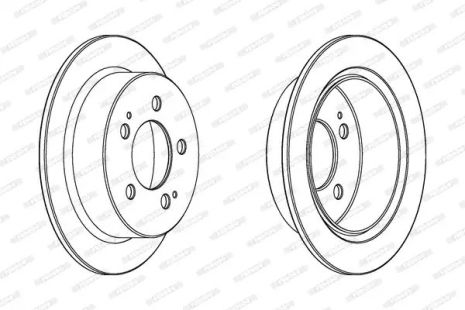 Диск тормозной SSANGYONG REXTON, FERODO (DDF1753C)