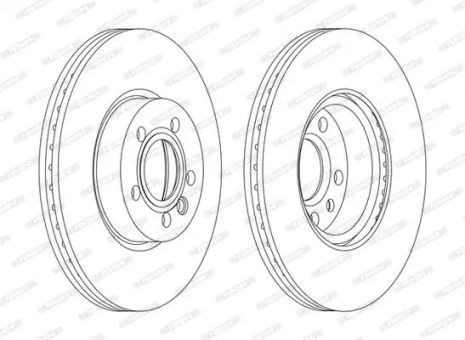 Диск тормозной VW SHARAN, FORD GALAXY, FERODO (DDF1160C)