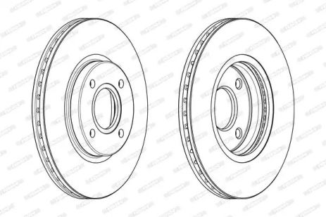 Brake Ford B-Max, Ferodo (DDF2461C)