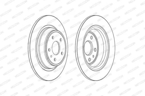 Диск гальмівний FORD MONDEO, FERODO (DDF2338C)