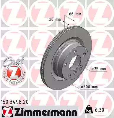 BRAKE BMW 2, Zimmermann (150349820)