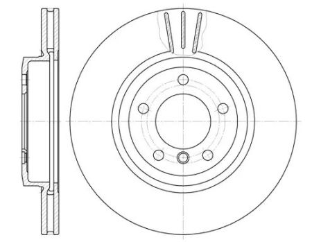 Диск гальмівний LEXUS ES, TOYOTA SOLARA, REMSA (659810)