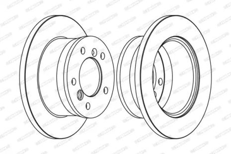 Brake VW LT, Mercedes-Benz Sprinter, Ferodo (FCR229A)