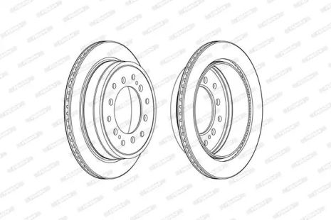 Brake Lexus GX, Toyota Land Cruiser, Ferodo (DDF2505C)