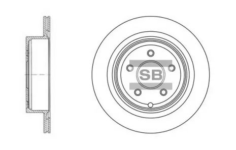 Диск тормозной INFINITI Q60, NISSAN ELGRAND, HI-Q (SD4209)